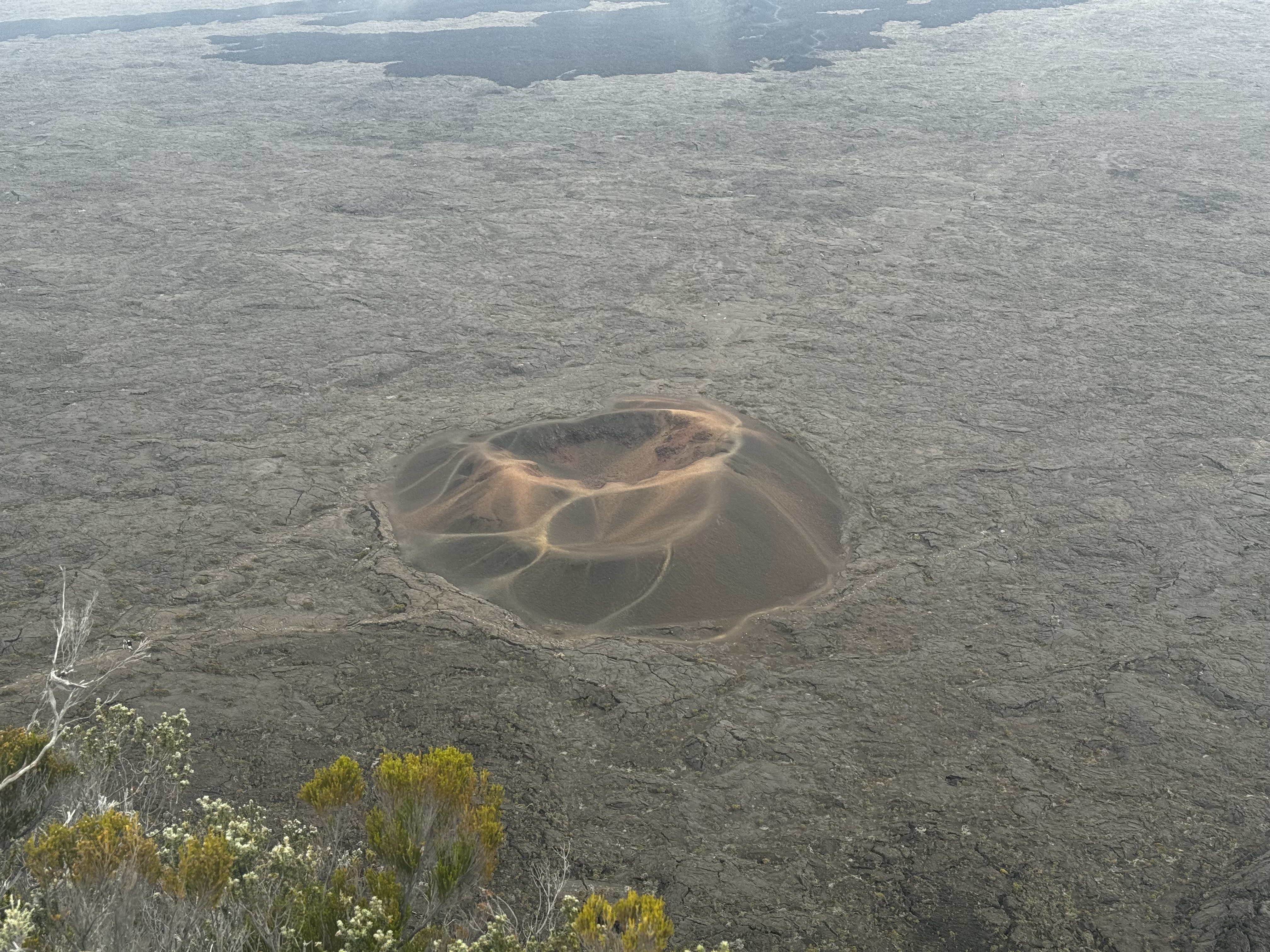 Baby crater near the Piton de la Fournaise